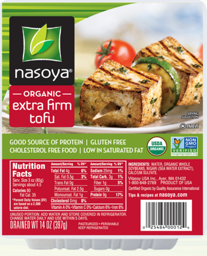 Nasoya Organic Non-GMO Extra Firm Tofu